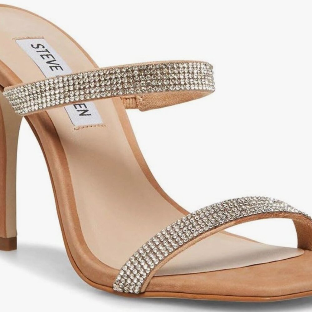 Steve Madden Michele-R camel Multi Rhinestone High Heels (R/Mich0451)